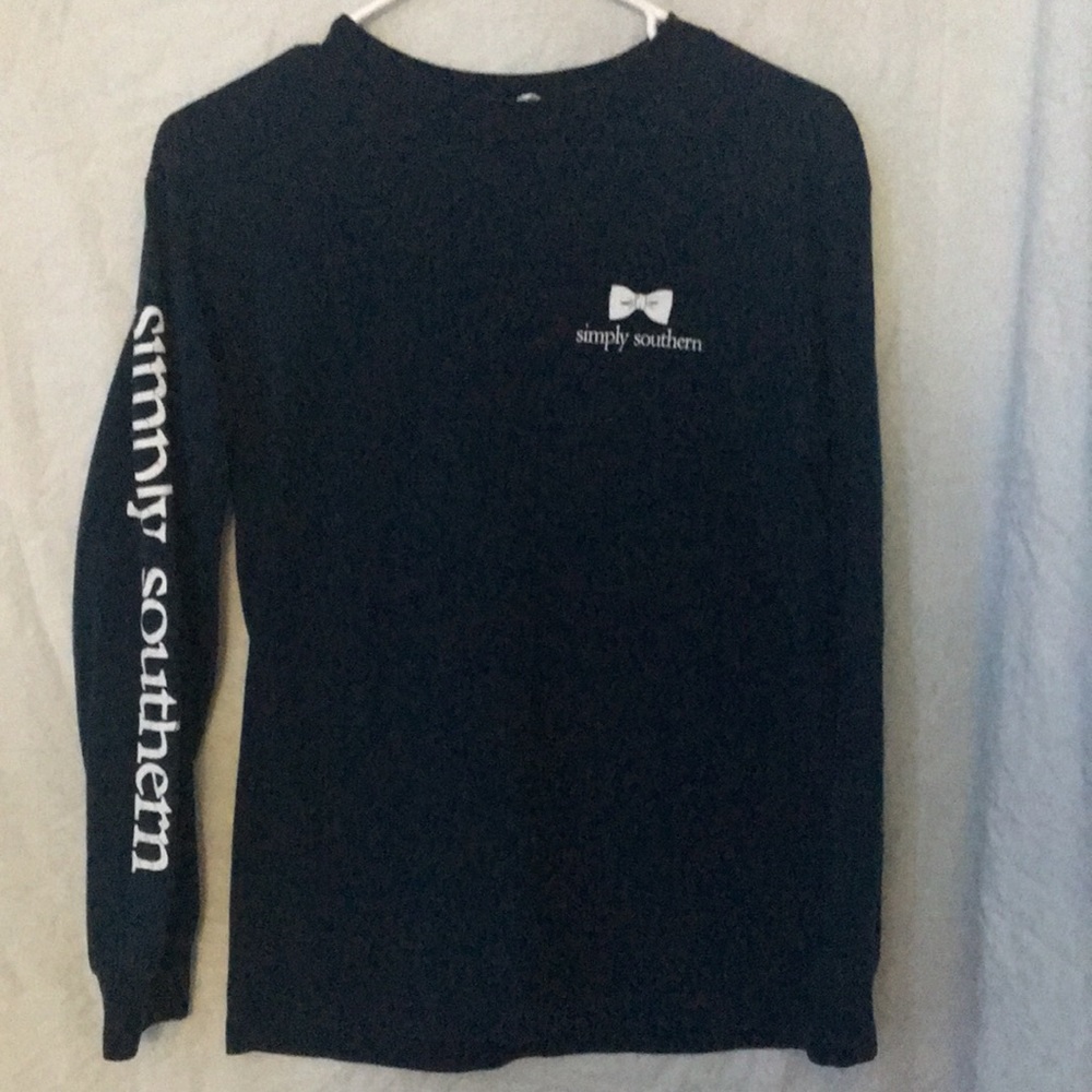 navy blue simply southern shirt